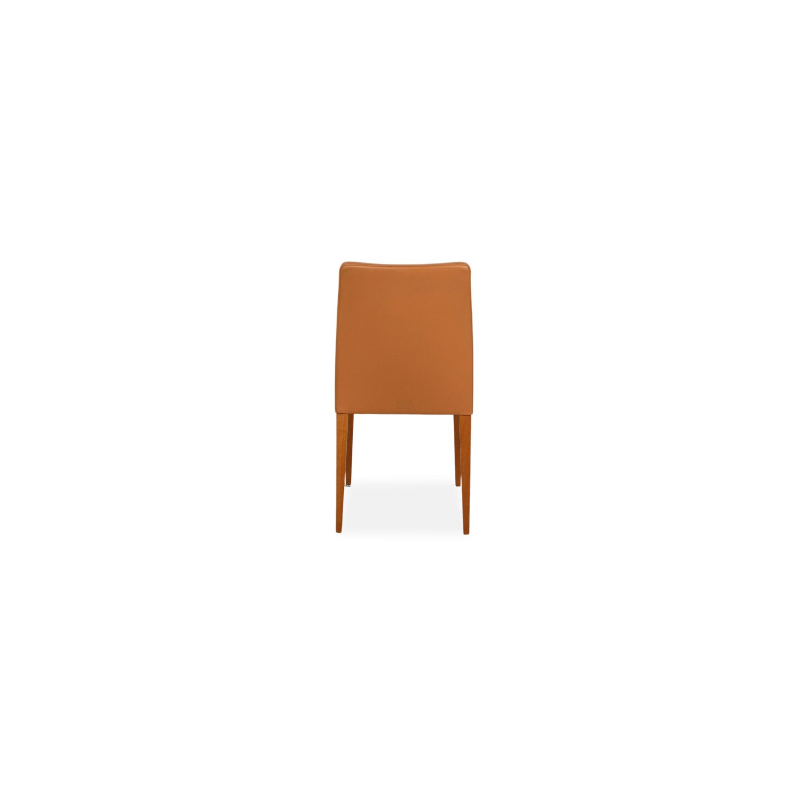 photo for sale Set Of 6 Poltrona Frau Leather Chairs Orange