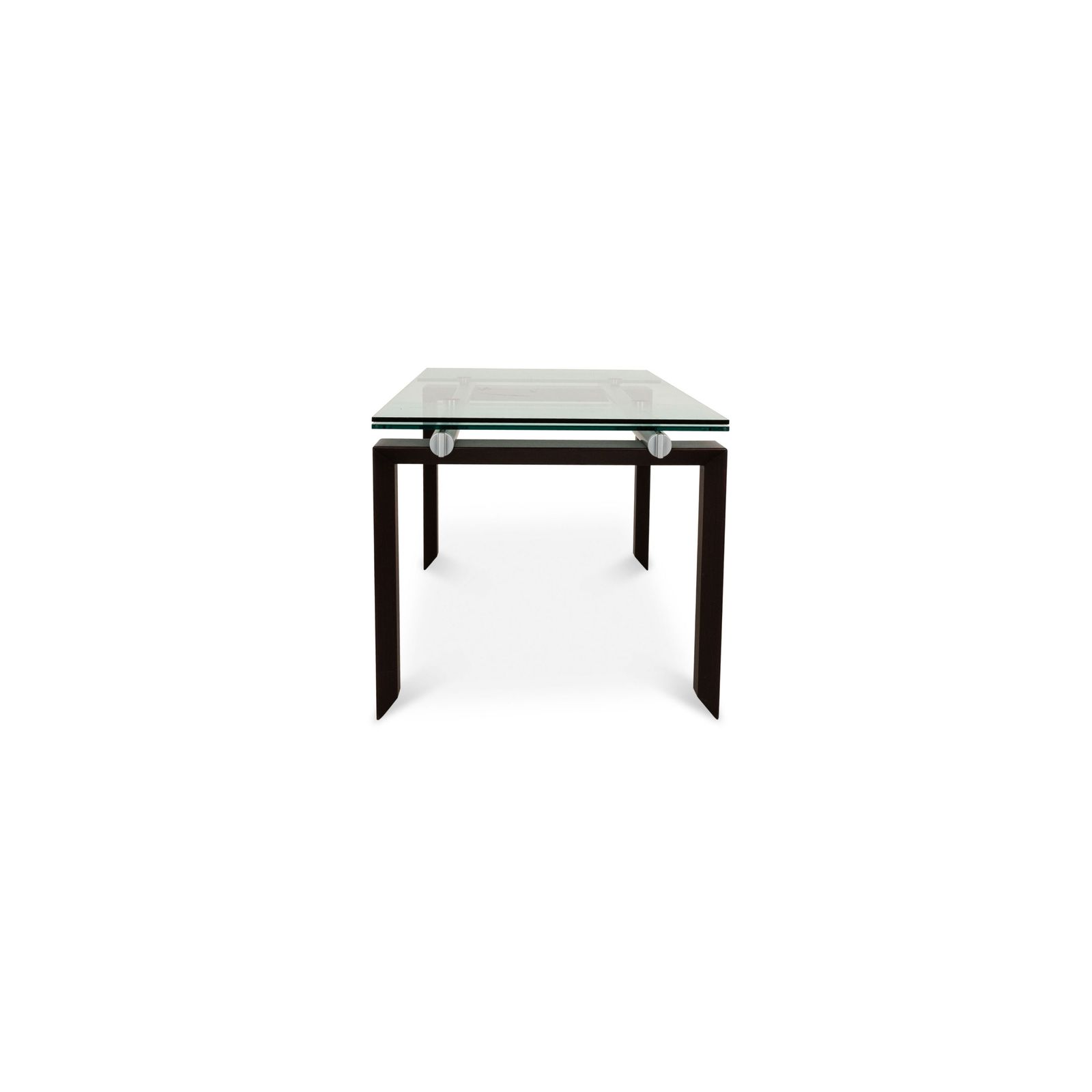 photo for sale Table à manger Desalto Stilt en verre brun, extensible, 170-225 x 75 x 85 cm