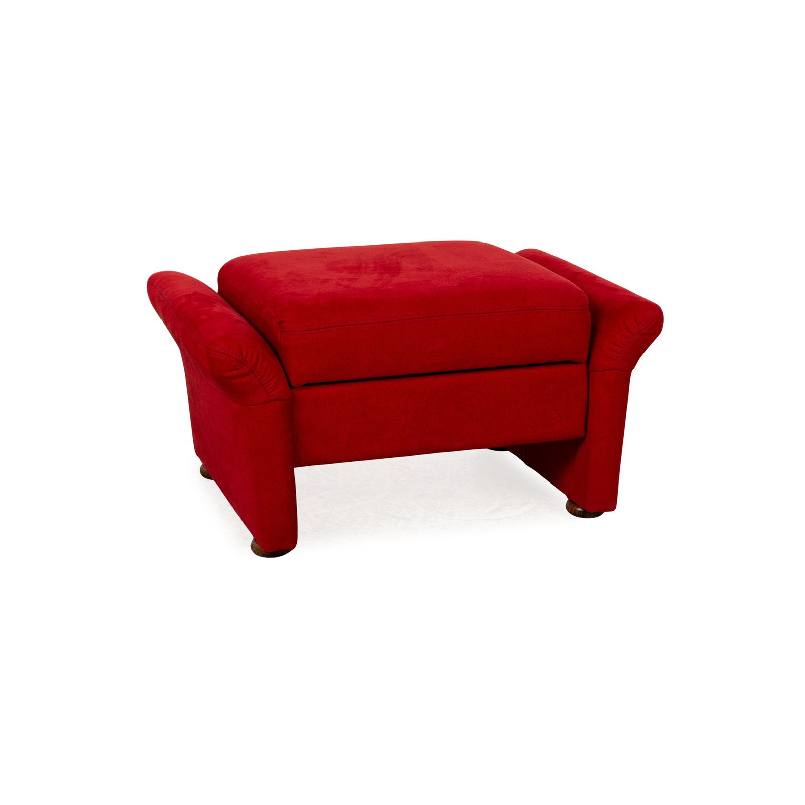 Pouf Himolla en tissu rouge