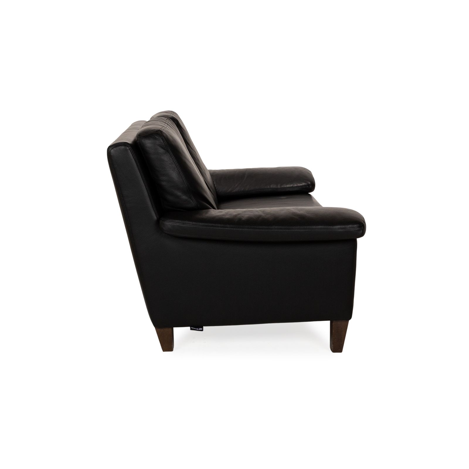 Mobilier Canapé 2 places Willi Schillig en cuir noir photo
