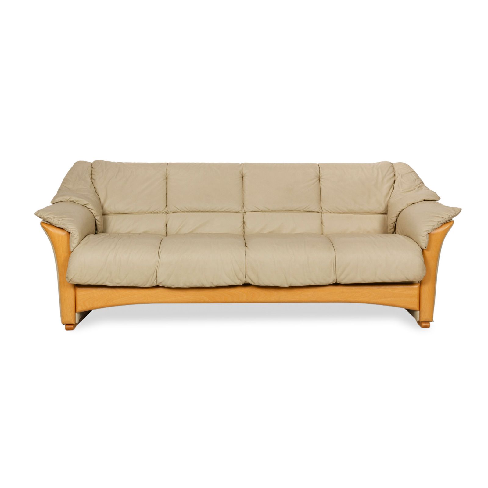 Canapé Stressless Oslo en cuir beige 3 places