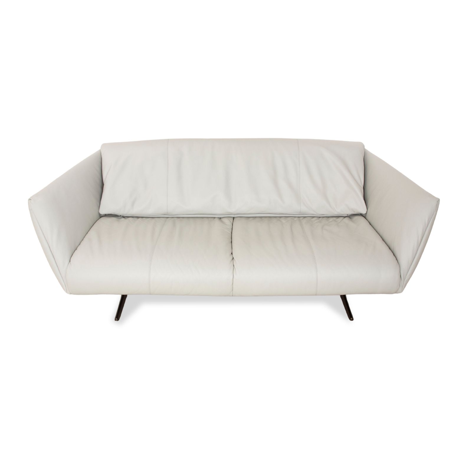Canapé Walter Knoll Bundle en cuir gris clair, 3 places photo vintage