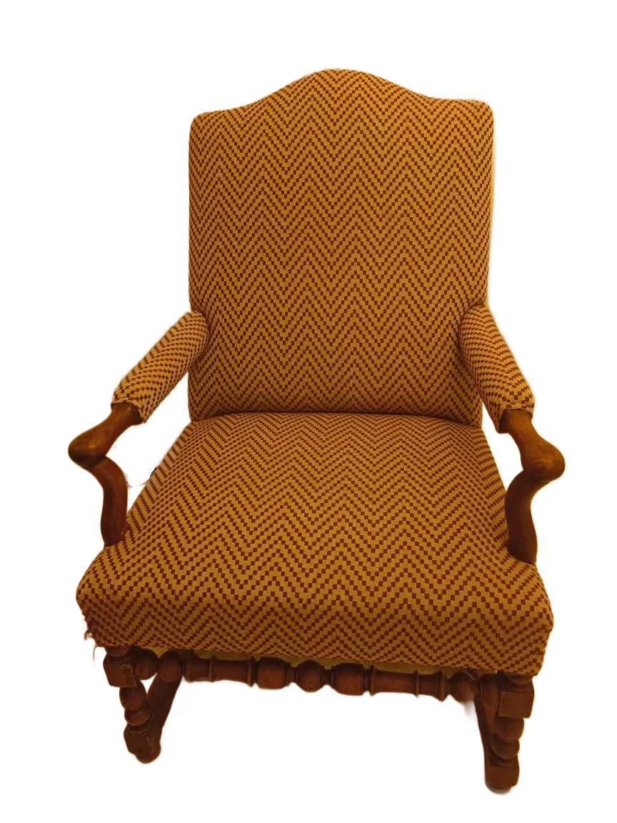 Armchair With Comfortable Reclining Solid Wood Frame photo furniture