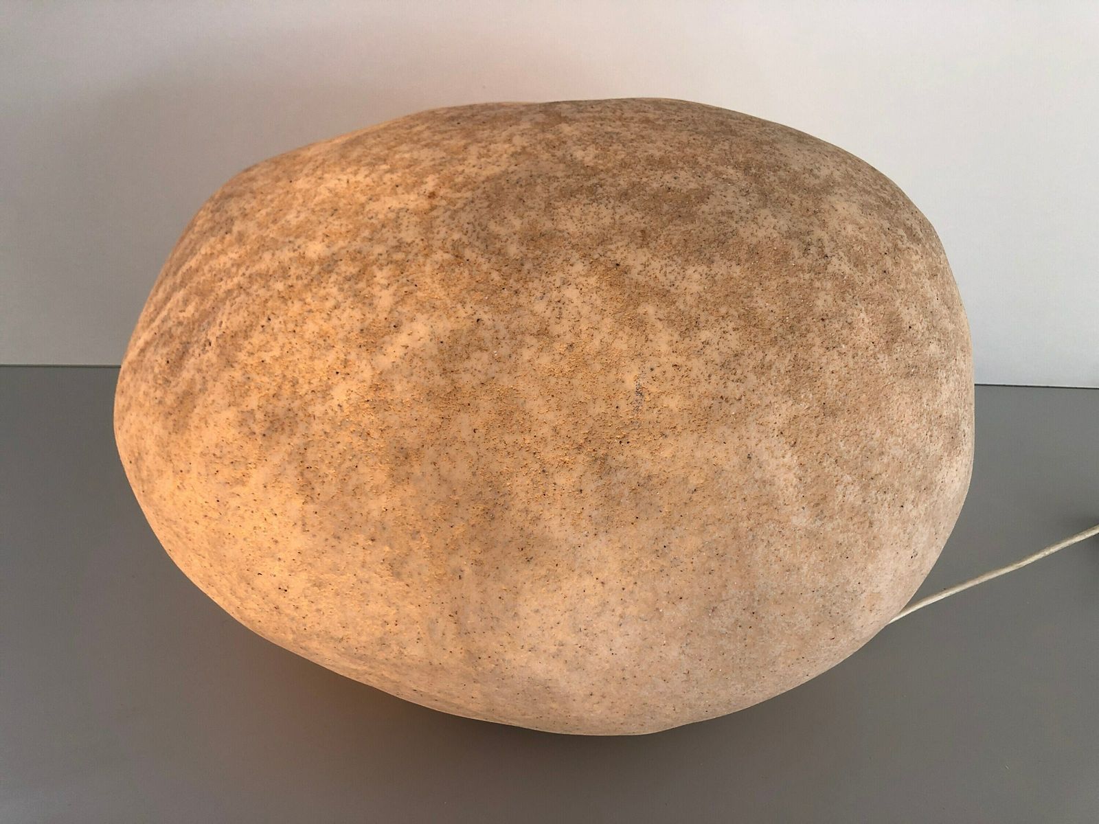 Fiberglass Xxl Table Lamp In Stone Form By Falkenberg, 1980s, Germany photo furniture
