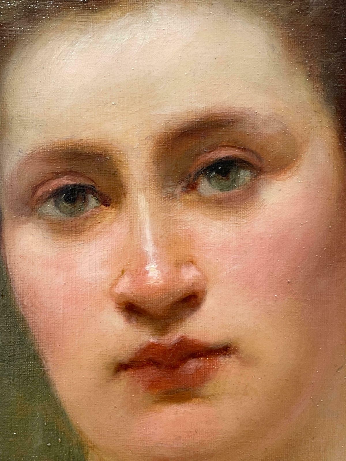 French Belle Epoqueoriginal 1890s French Belle Epoque Period Signed Oil Portrait Lady In Pink Dressc. 1893 photo buy