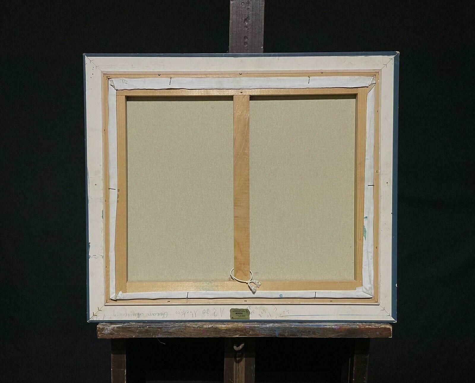 French School20th Century French Expressionist Abstract Signed Oil Painting Framed photo 816.0