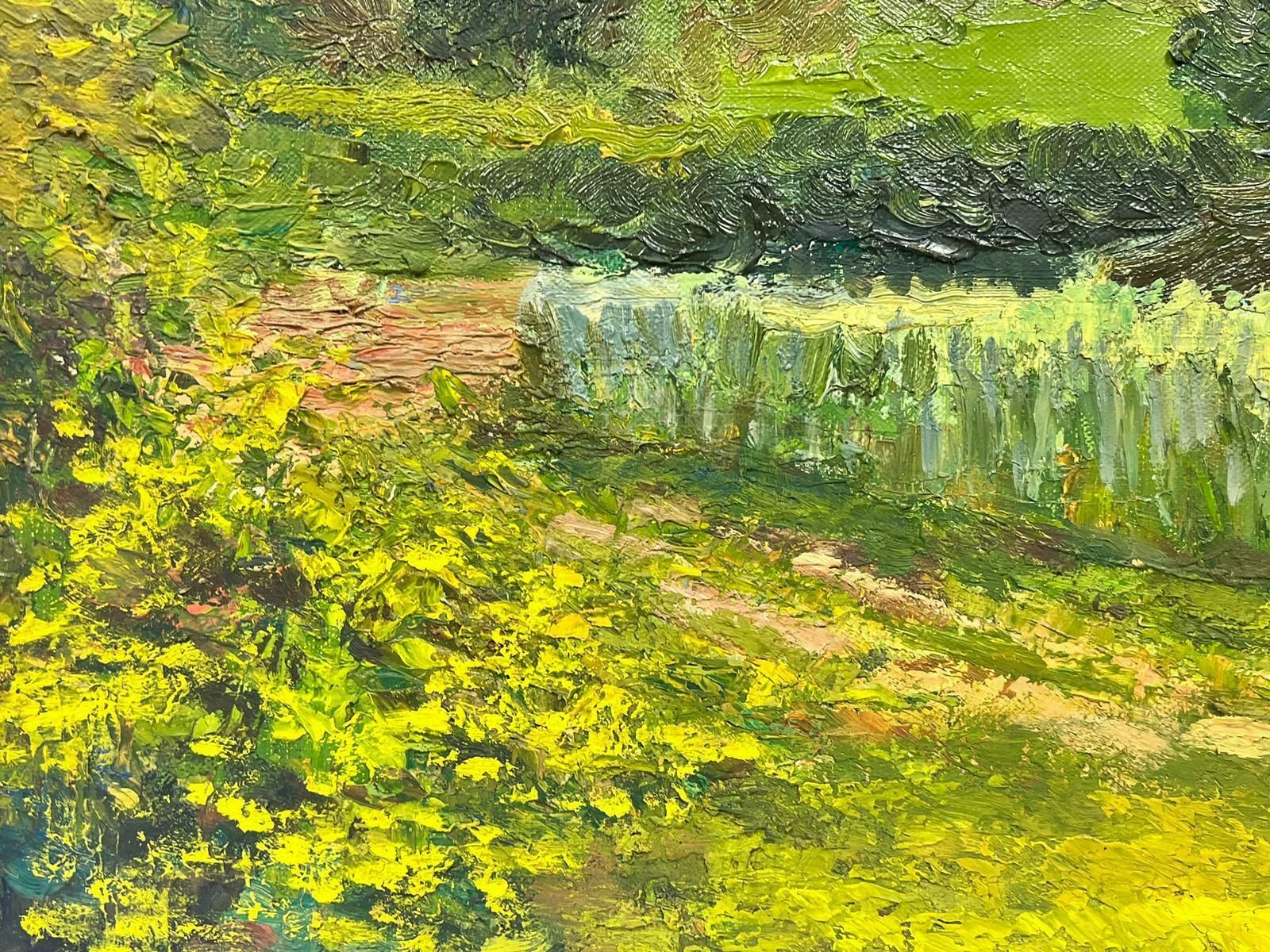 Josine Vignonbrooding Atmospheric Green Landscape Huge 1960s French Post Impressionist Oil1960's photo 1428.0
