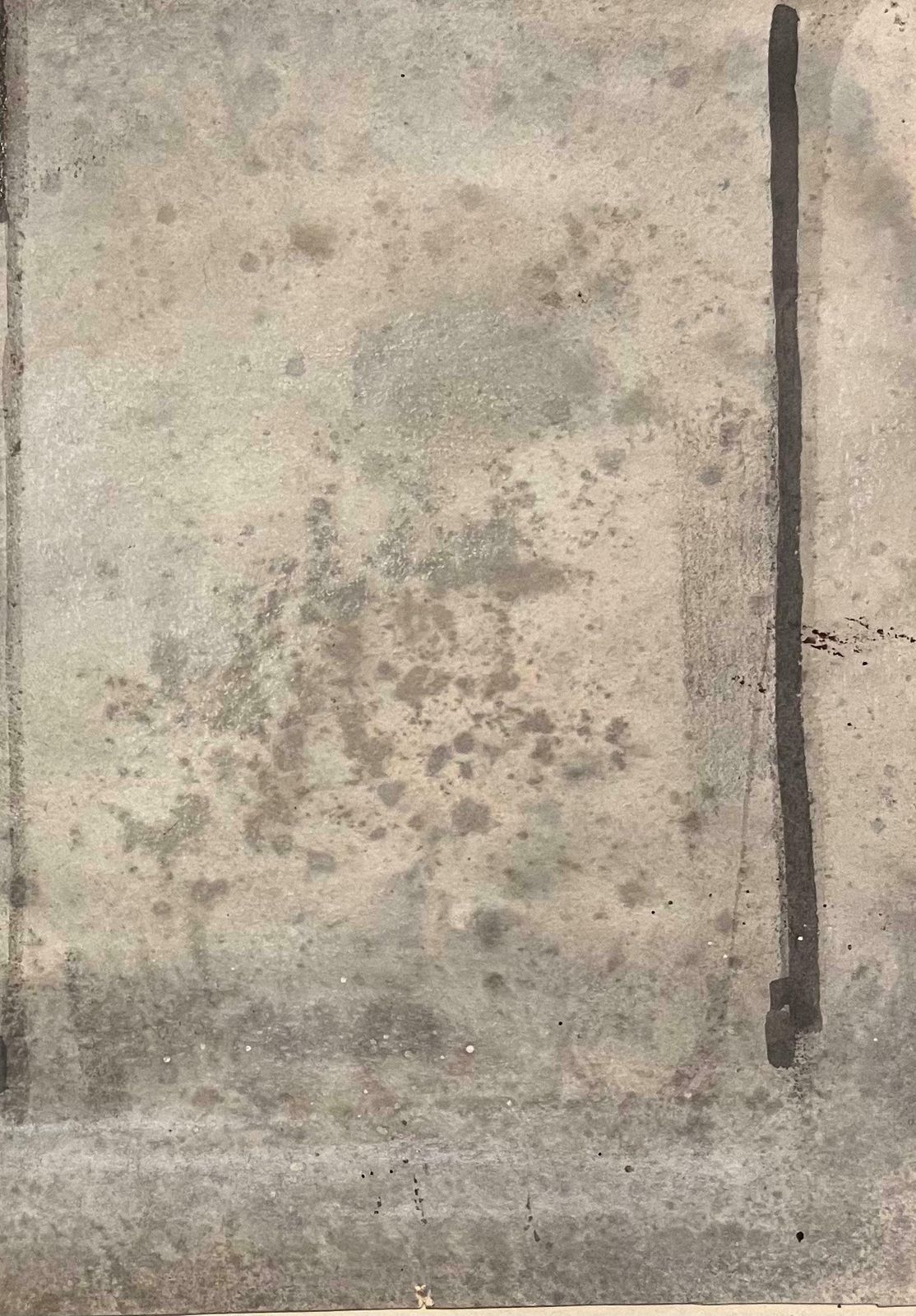 Robert Ladouoriginal French Abstract Study Of A Horse And Figure In A Stable20th Century photo Art