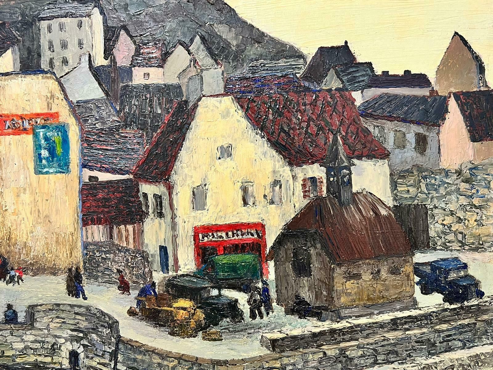 Josine Vignonport En Bessin Normandy Coastline Large 1960’s French Post Impressionist Oil1960's photo Art