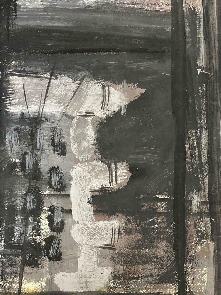 édouard Righetti (1924 2001)mid Century French Post Impressionist Painting, Grey Skies Through Window1950's photo for sale