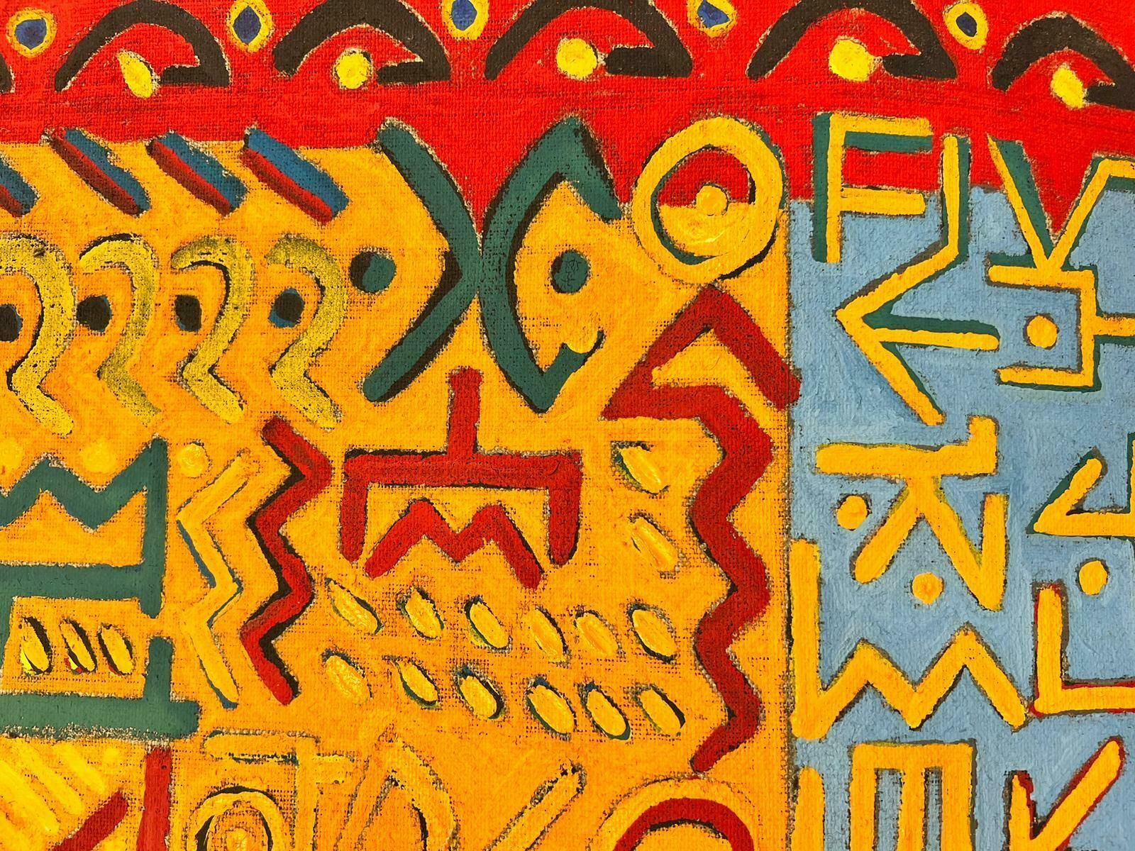 photo furniture Jacques Coulais (1955 2011)french Expressionist Abstract Original Painting Artists Studio Provenance