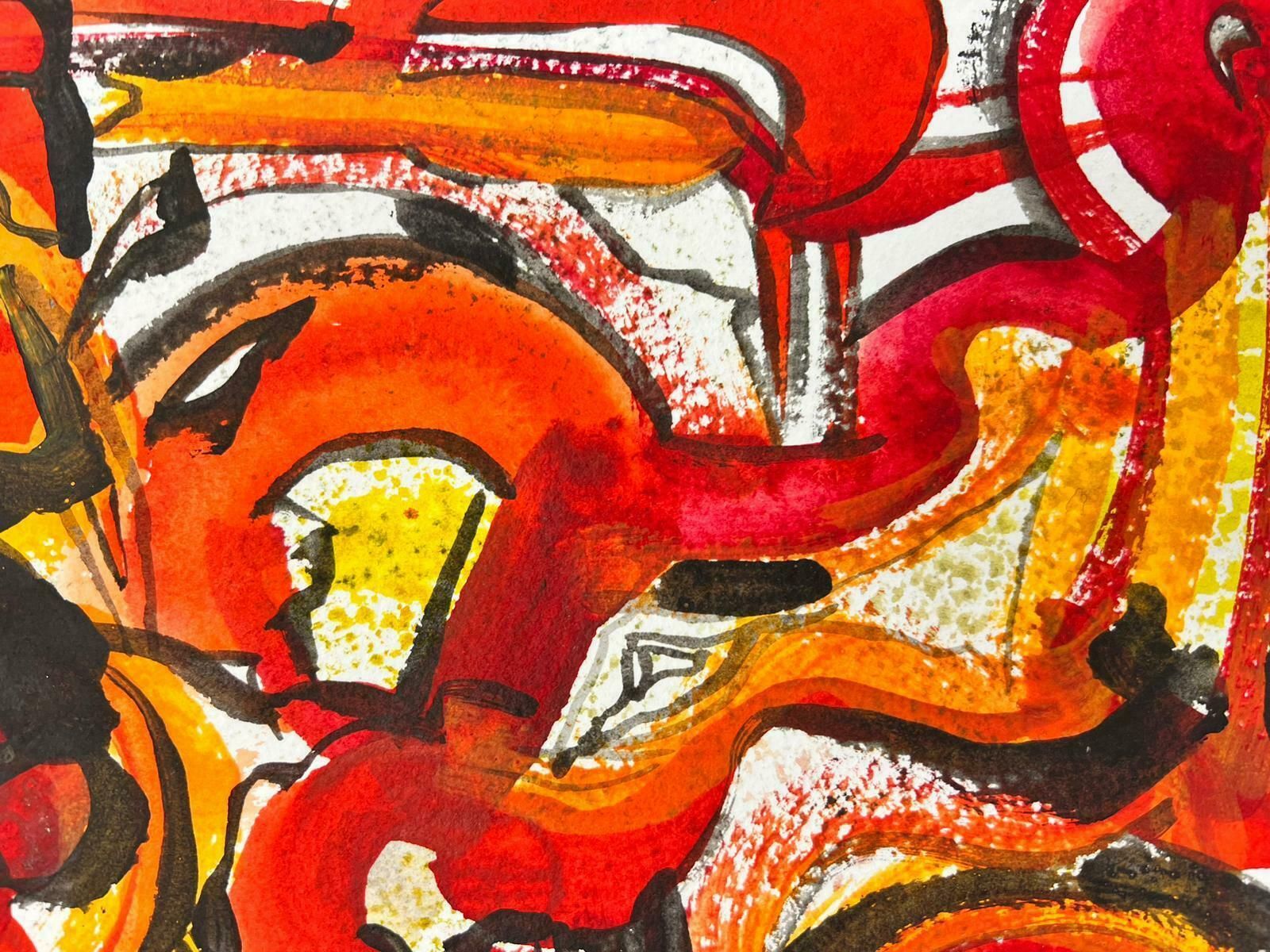 Jacques Coulais (1955 2011)french Expressionist Abstract Original Painting Artists Studio Provenance photo vinterior