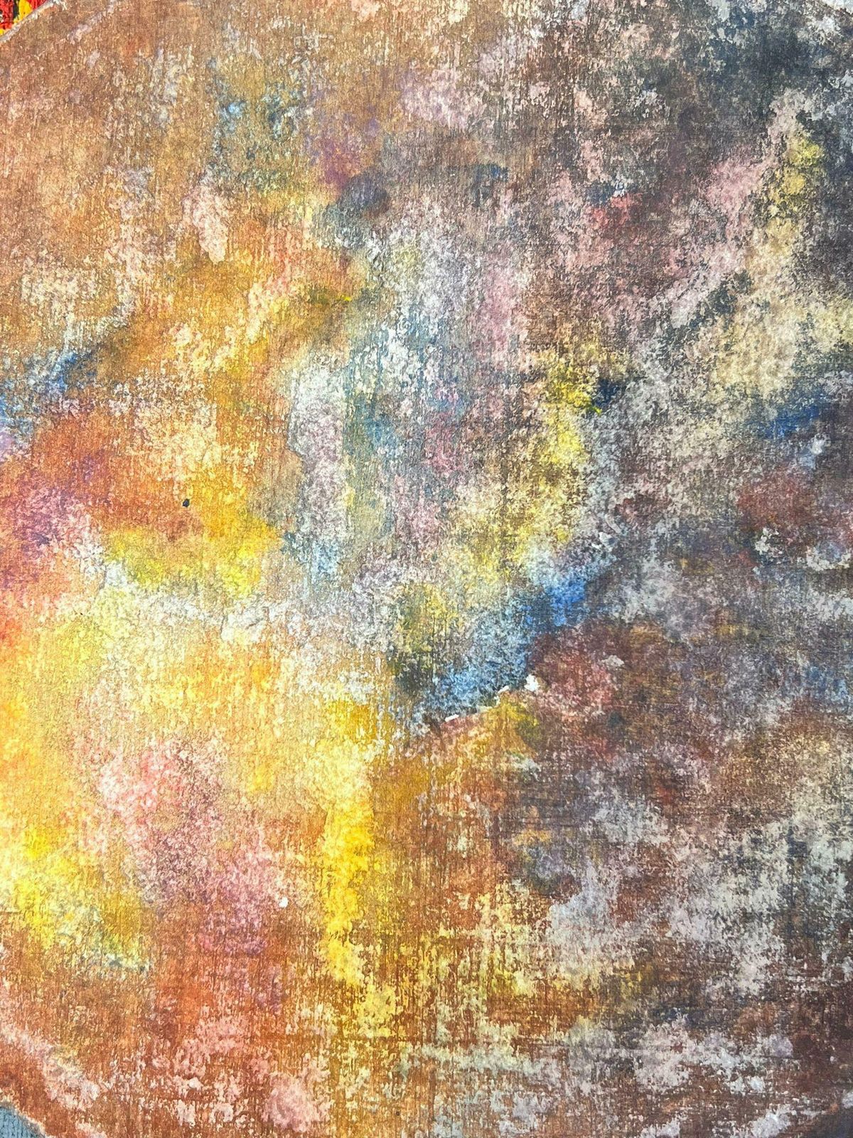 Jacques Coulais (1955 2011)french Expressionist Abstract Original Painting Artists Studio Provenance photo furniture