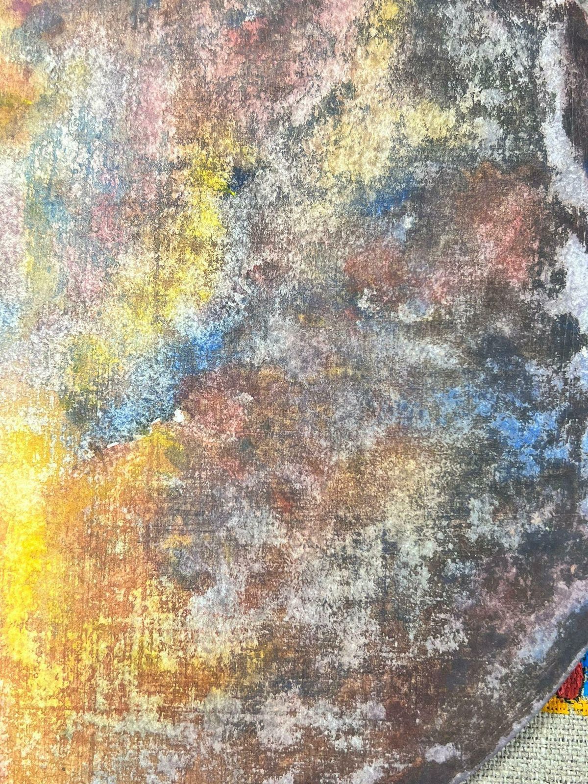 Jacques Coulais (1955 2011)french Expressionist Abstract Original Painting Artists Studio Provenance photo Art