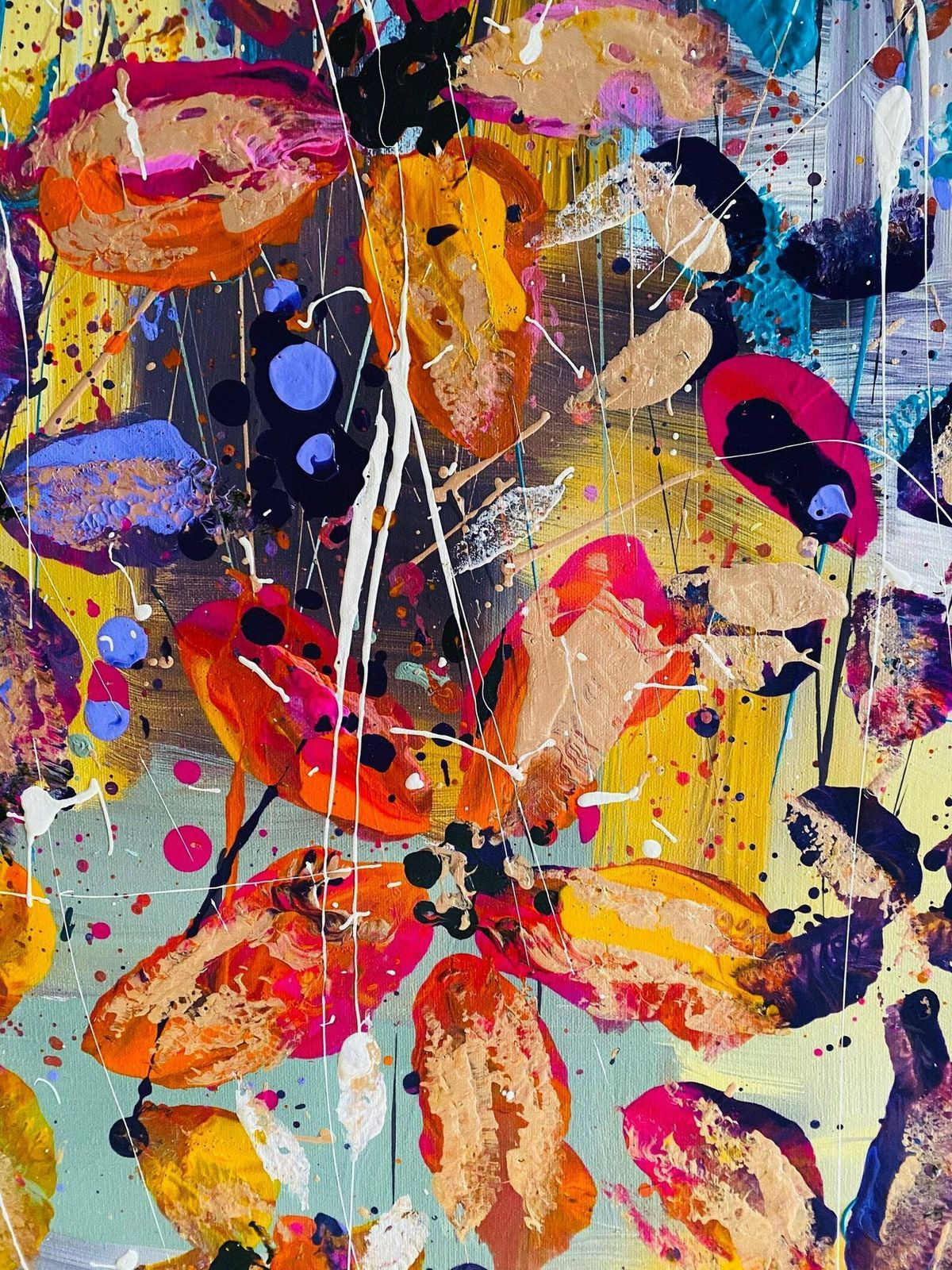 Miranda...Large Hand Painted Original Acrylic Art On Canvas 150cm X 100cm photo 1300.0