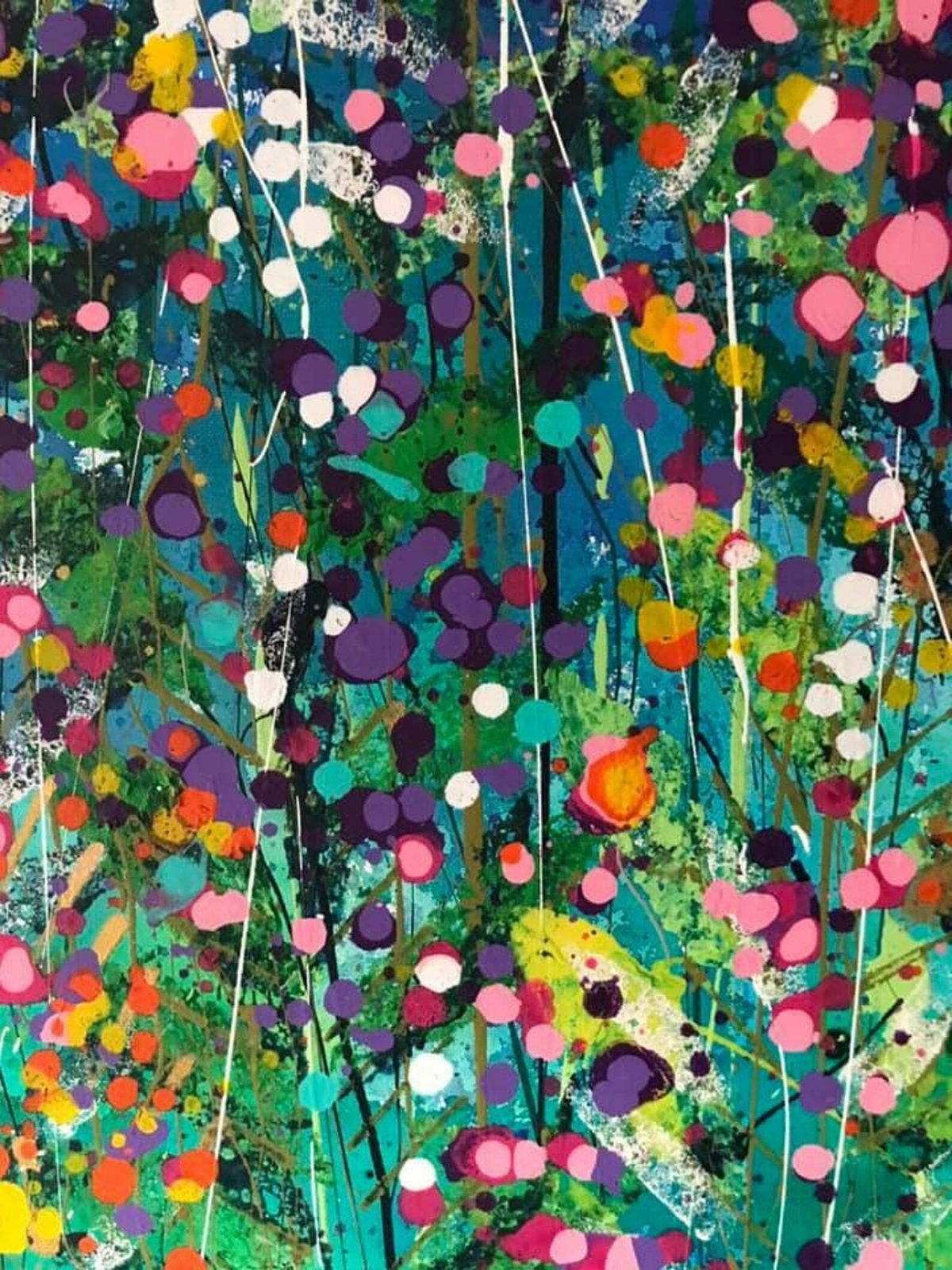 Grace. Large Hand Painted Original Watercolour And Acrylic Canvas 120cm X 80cm photo buy
