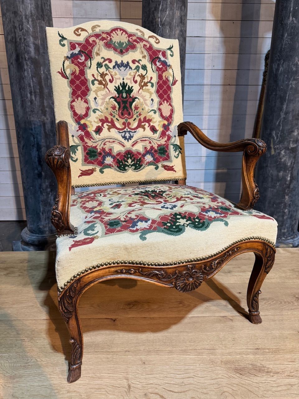 Lovely French Walnut Arm Chair photo buy