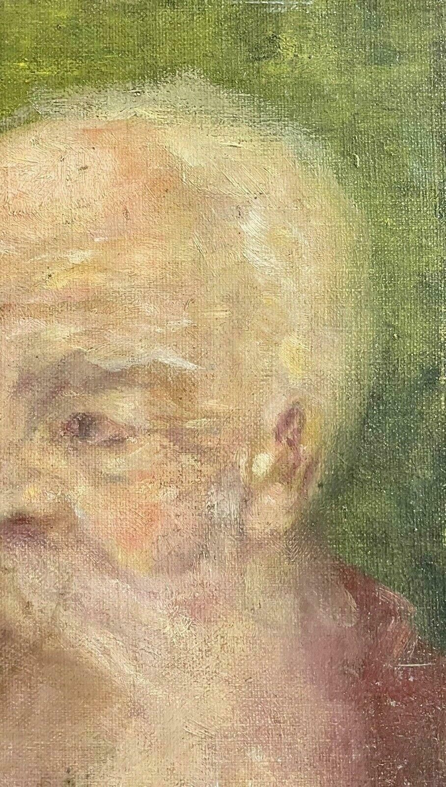 French Impressionist19th Century French Impressionist Period Oil Painting   Portrait Of Bearded Manc. 1880's photo 607.0