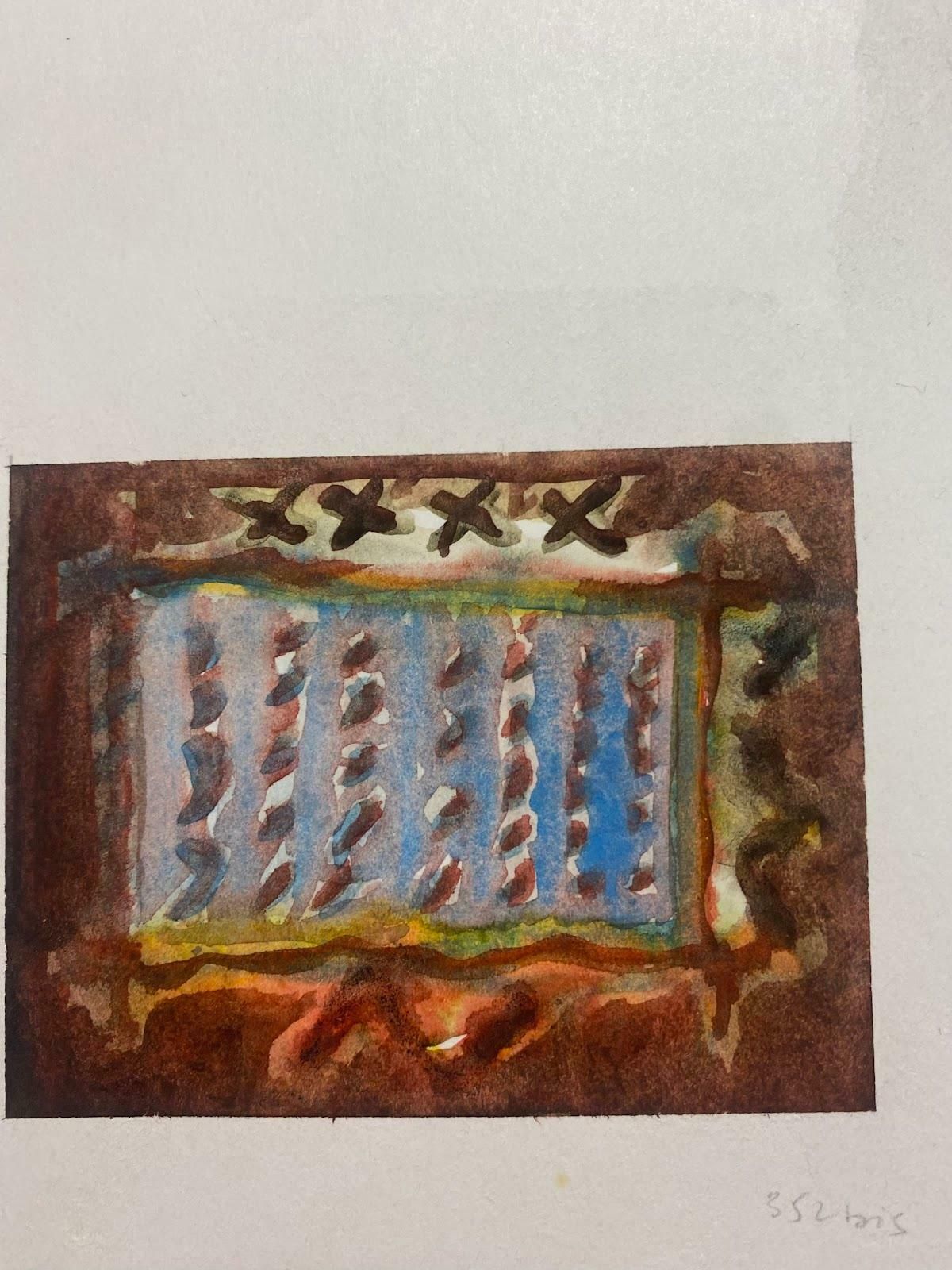 Jacques Coulais (1955 2011)french Expressionist Abstract Original Painting Artists Studio Provenancemid 20th Century photo furniture