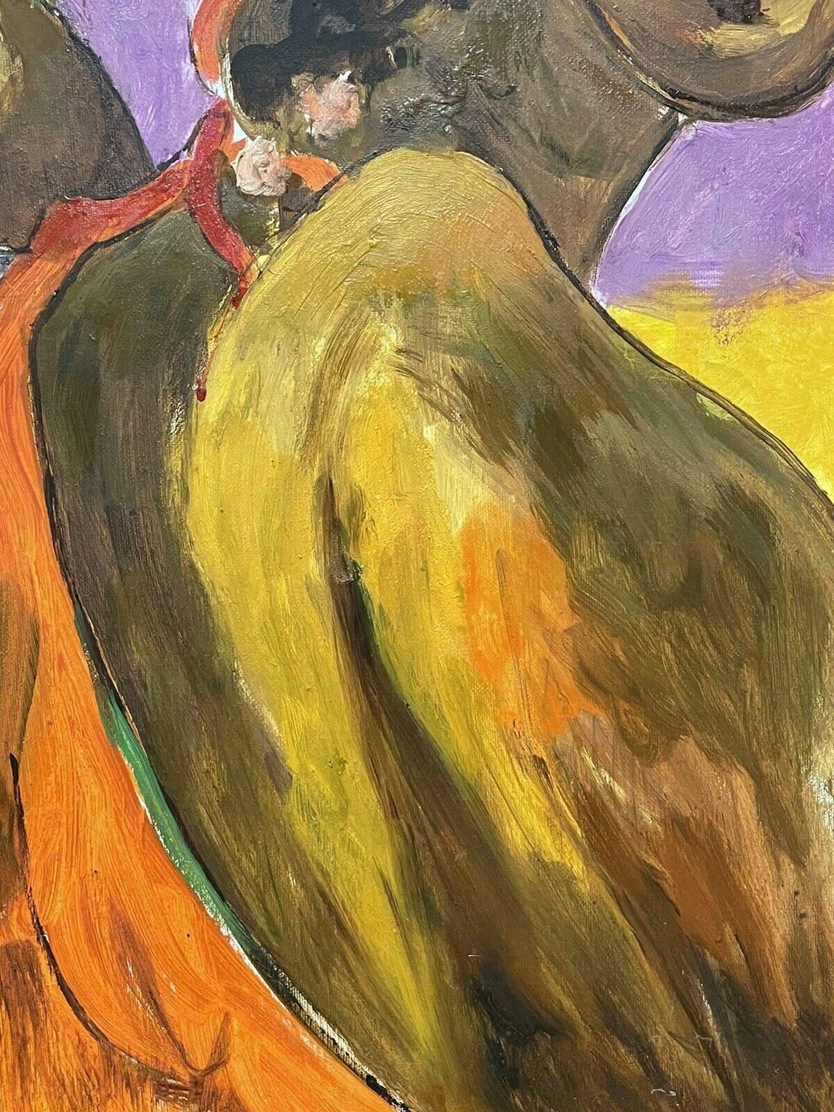 Claudine Ribouletclaudine Riboulet (French 1924 2013) Large Signed Oil   Portrait Of A Womanmid Century photo for sale