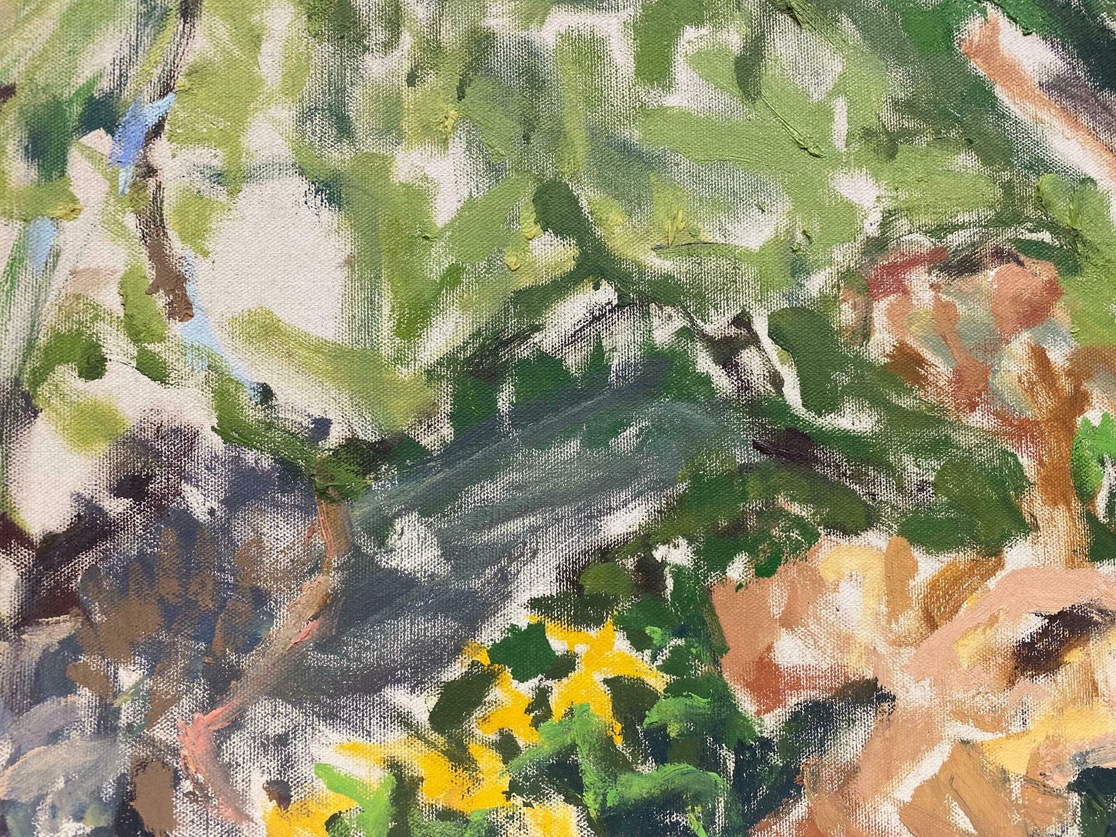 Douglas Stuart Allenimpressionist Oil Painting   Colourful Mountain Landscape20th Century photo 510.0