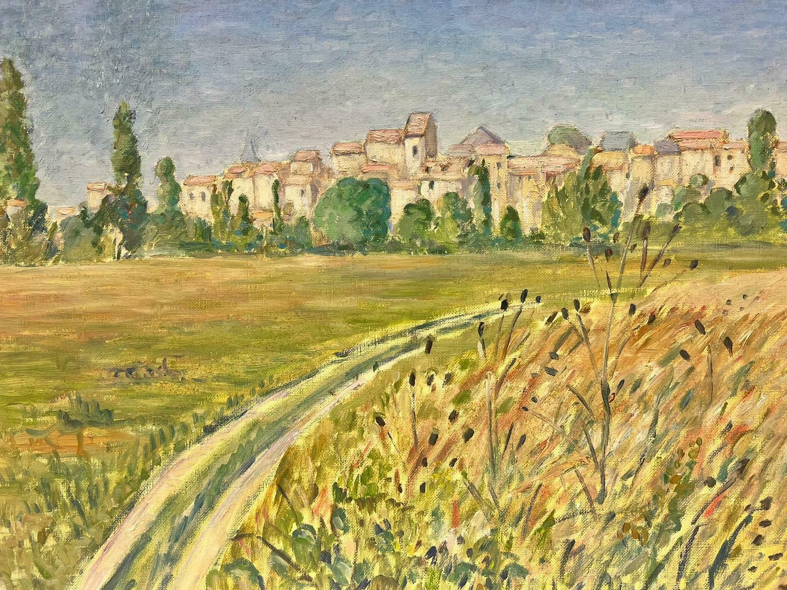 Guy Pichonview Over Provence Village French Impressionist Oil On Canvas20th Century photo buy