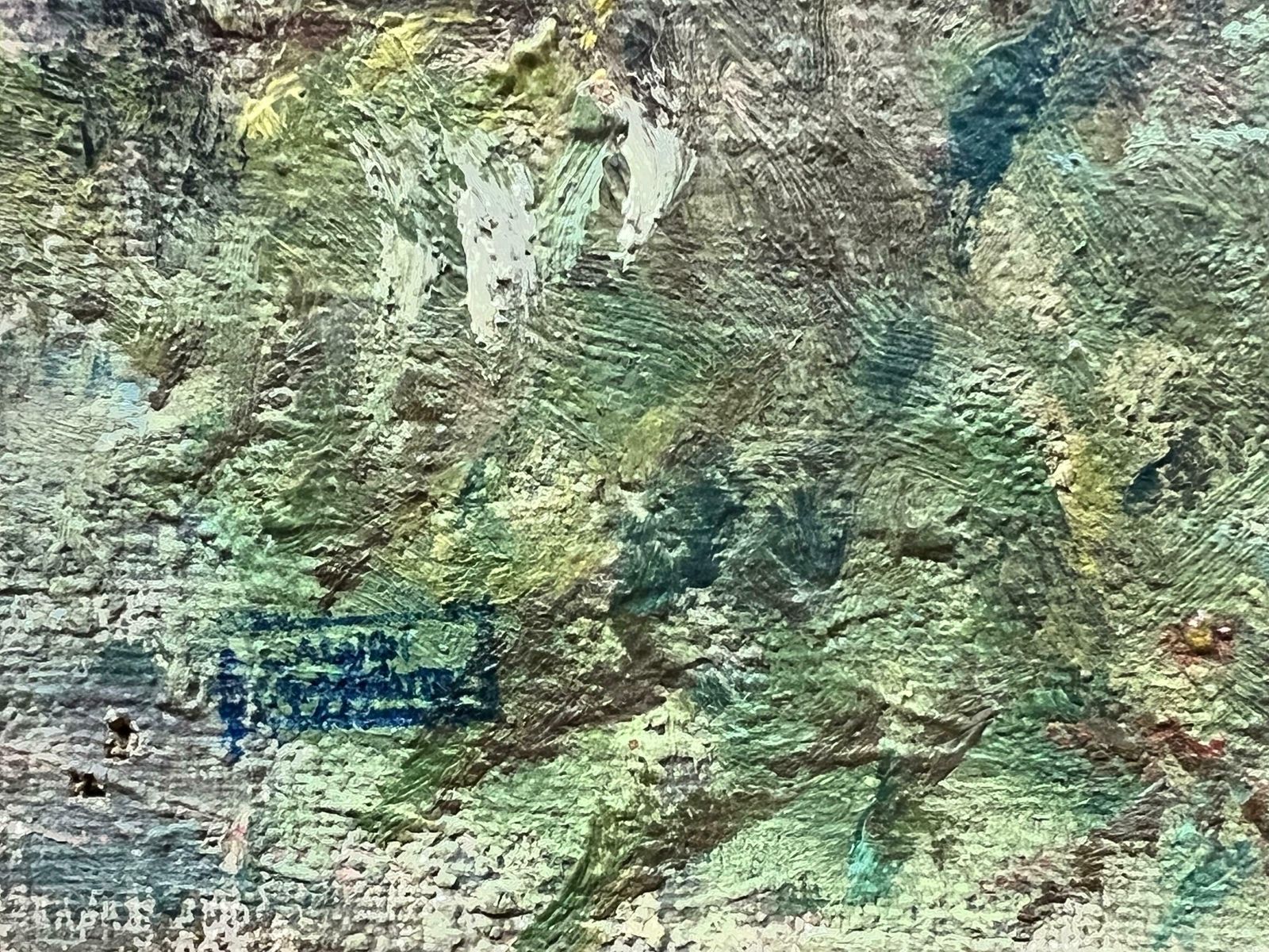 Henri Dreyfus Lemaître (1878 – 1947)superb C.1900's French Impressionist Signed Oil Wild Meadows & Trees Landscape photo 1683.0