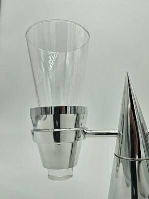 Stainless Steel And Glass Toothbrush Holder With Box, 1980 photo 208.0