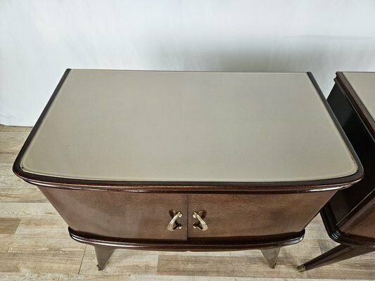 Italian Bedside Tables In Mahogany, 1950, Set Of 2 photo buy