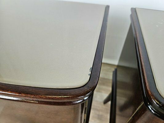 1759.0 Italian Bedside Tables In Mahogany, 1950, Set Of 2 photo