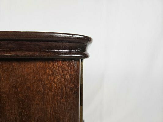 photo vintage Italian Bedside Tables In Mahogany, 1950, Set Of 2