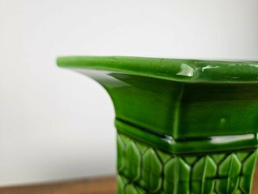 photo furniture Green Ceramic Vase From Bassano, Italy, 1980s