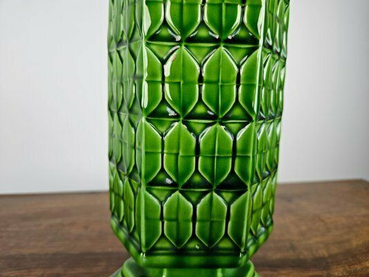 Home Decor Green Ceramic Vase From Bassano, Italy, 1980s photo