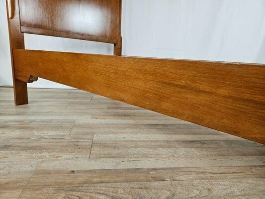 photo buy Art Deco Walnut Single Bed, 1940s