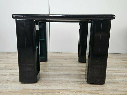 Vintage Game Table In Grey Fabric Attributed To Pierluigi Molinari For Pozzi Milano, 1970s photo 2174.0