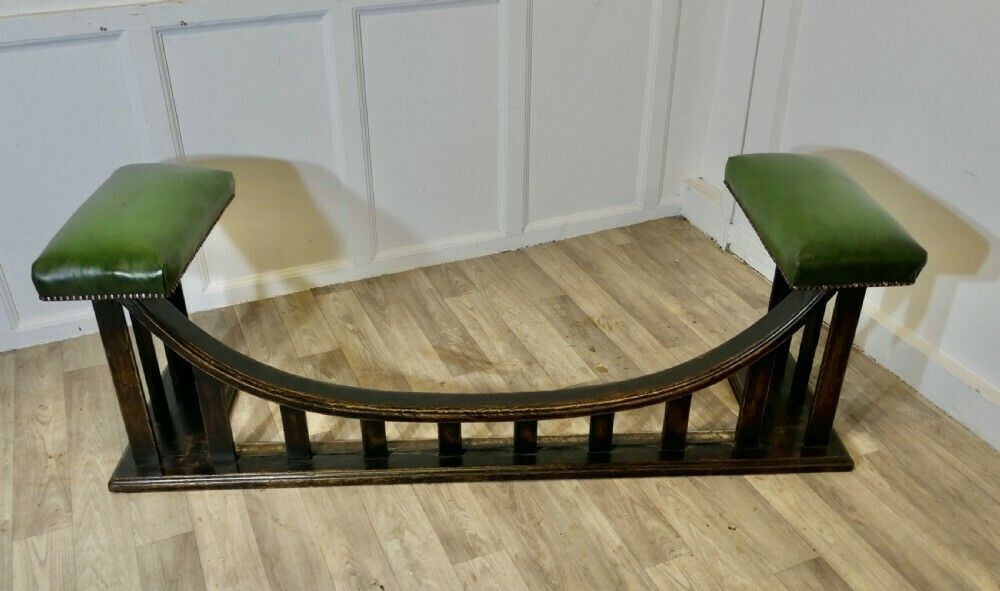 A William Birch Arts And Crafts Heavy Oak Club Fender photo Home Fixtures