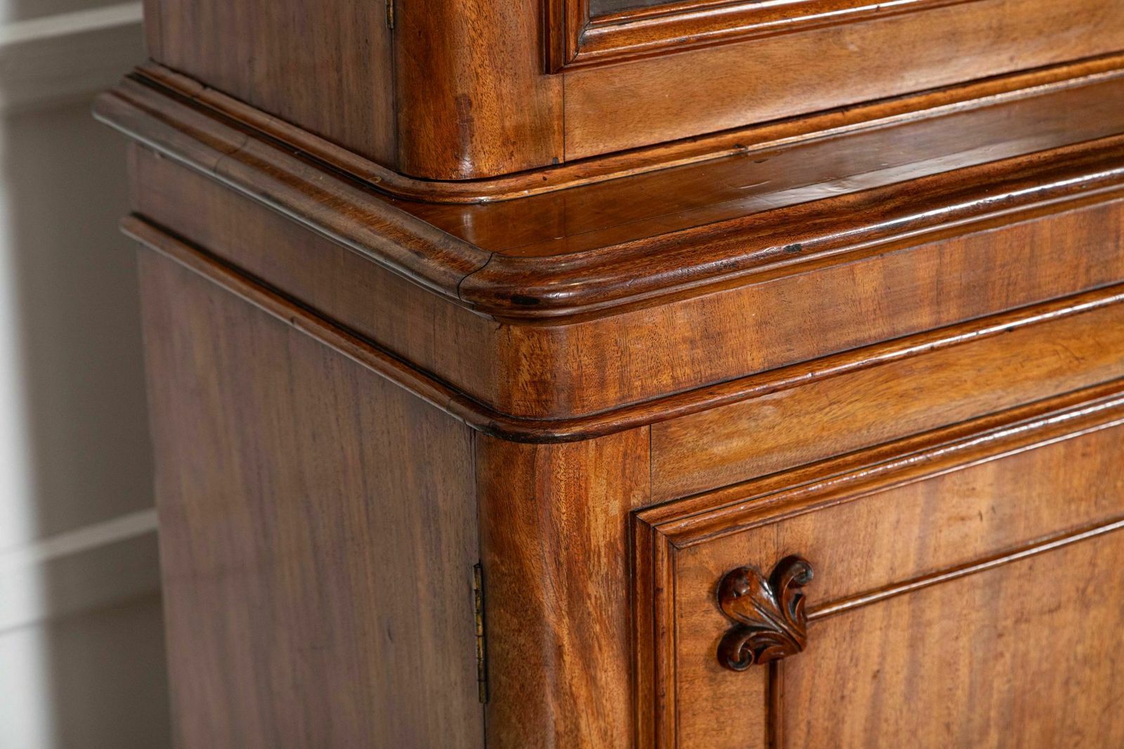 Monumental Early 19thc English Mahogany Glazed Library Bookcase photo buy