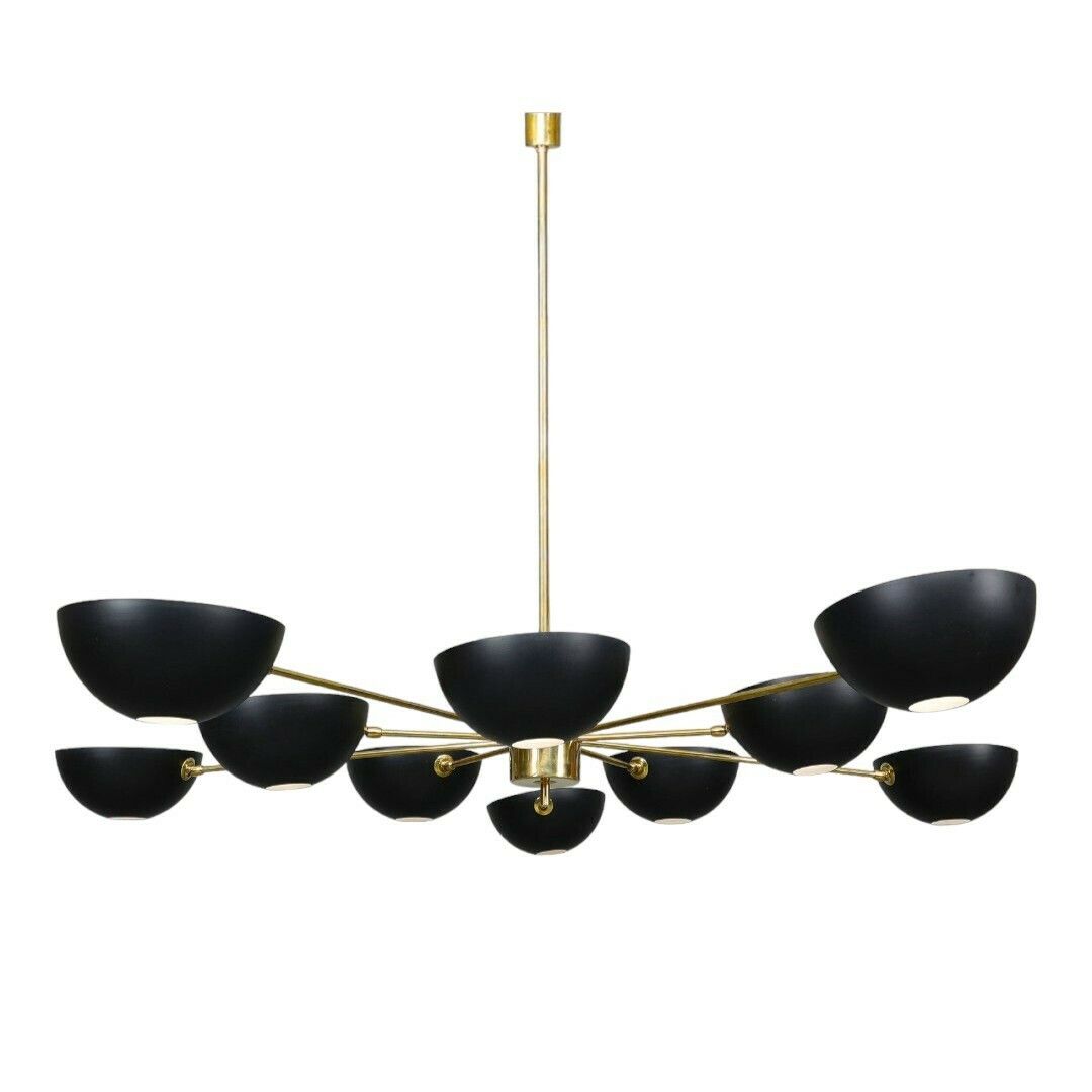 Brass Chandelier In The Style Of Stilnovo