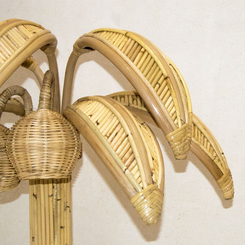 Rattan Palm Table Lamps, Set Of 2 photo buy