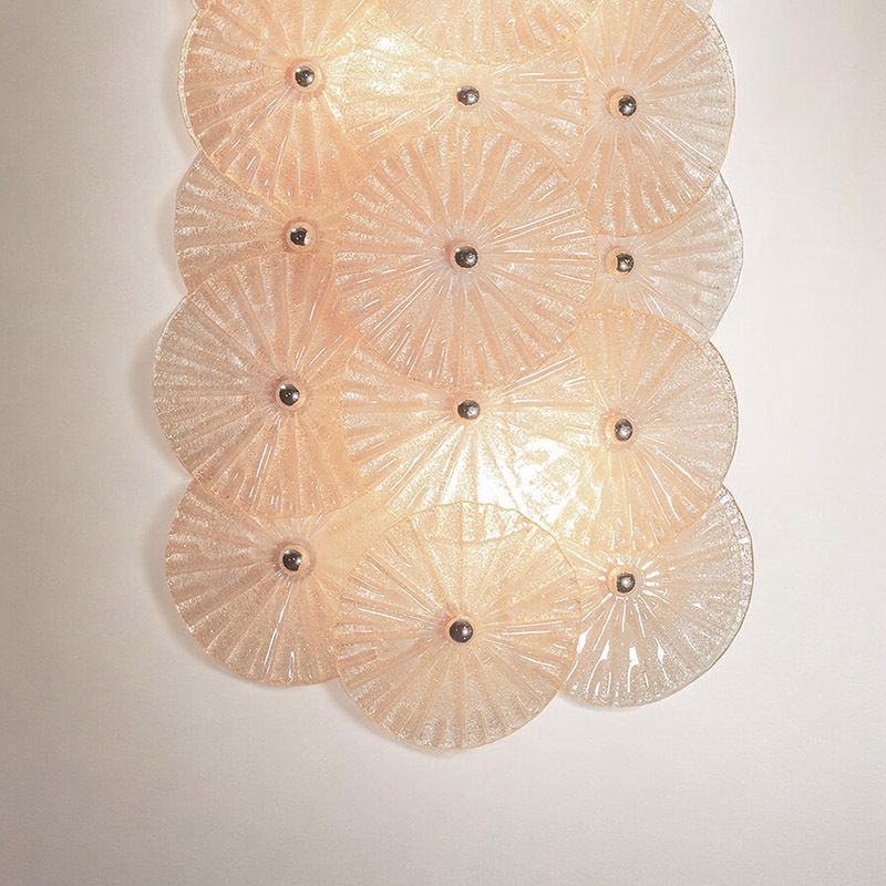 Mid Century Wall Lamp In Murano Glass, Set Of 2, Set Of 2 photo Lighting