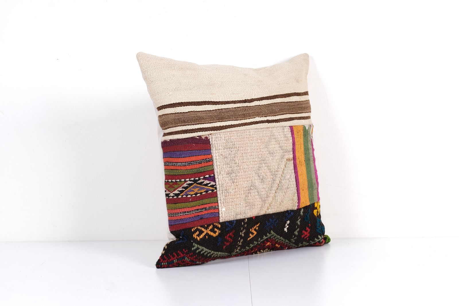 Turkish Kilim Pillow, Decorative Pillow, Boho Accent Pillow,  Tribal Pillow, Home Decor photo Textiles