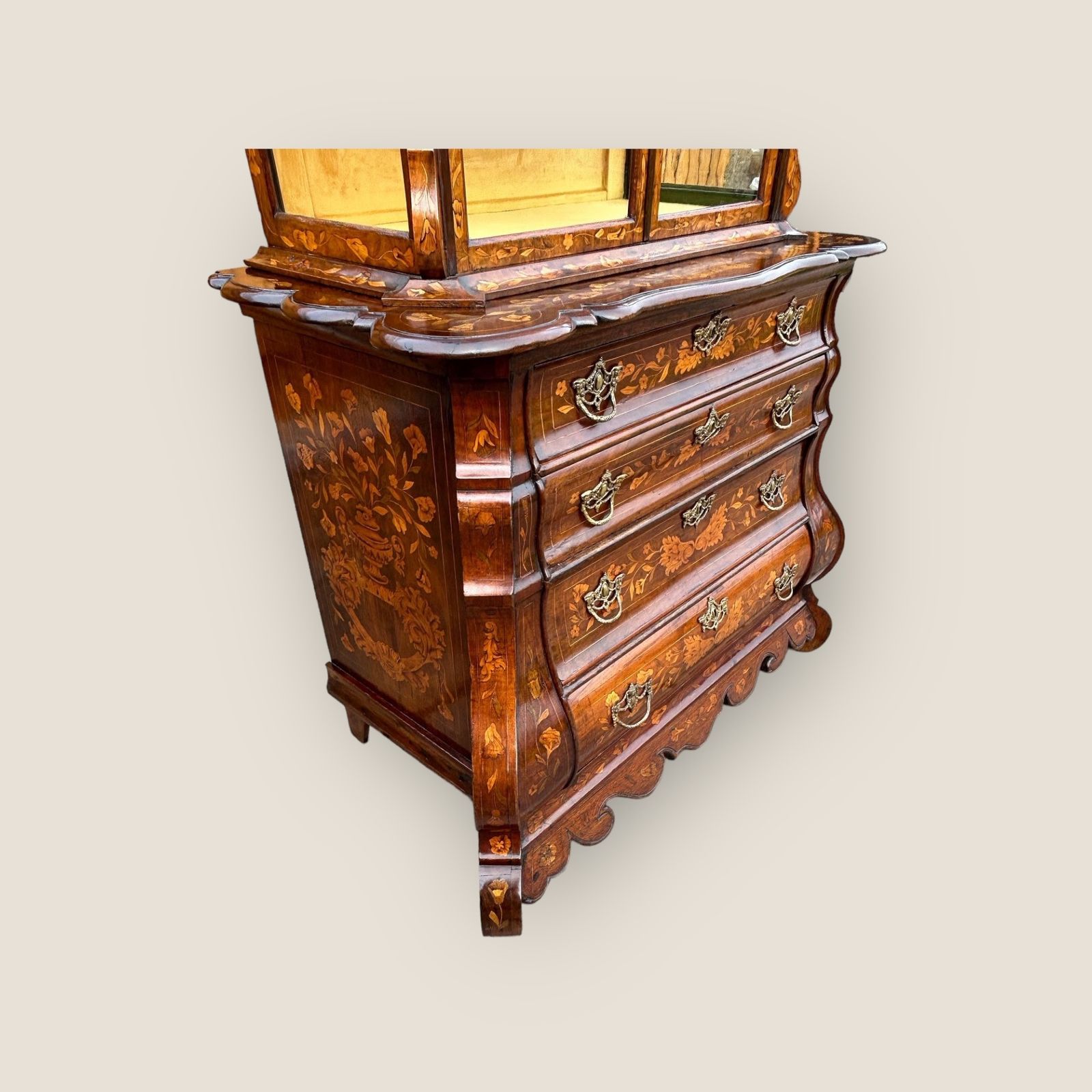 Edwards & Roberts Dutch Marquetry Display Cabinet On Chest photo 5000.0