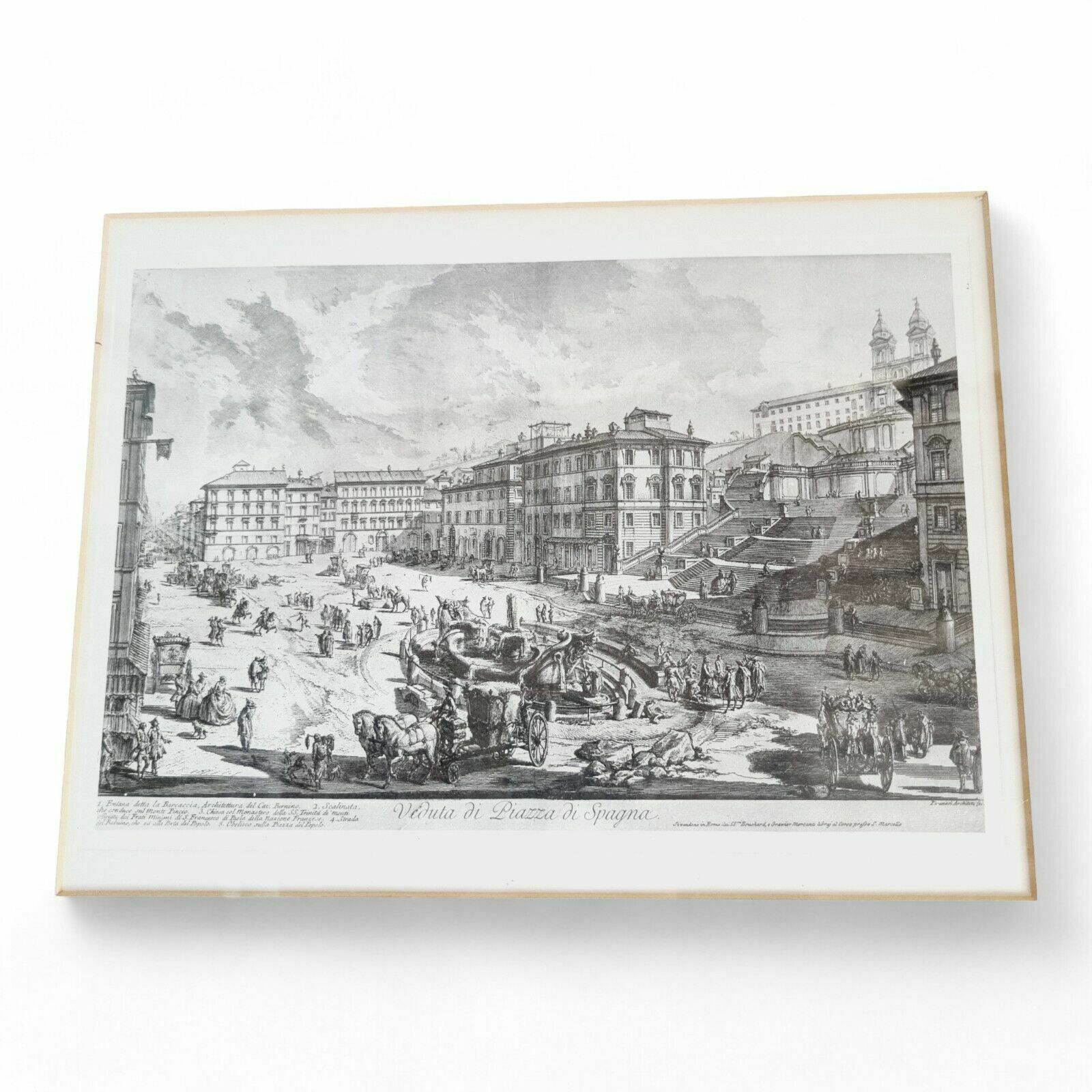 Giovanni Battista Piranesi View Of The Spanish Steps photo furniture