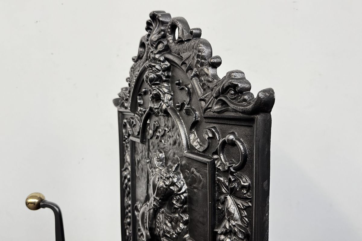 Reclaimed Antique Victorian Cast Iron Free Standing Fire Grate photo Home Fixtures