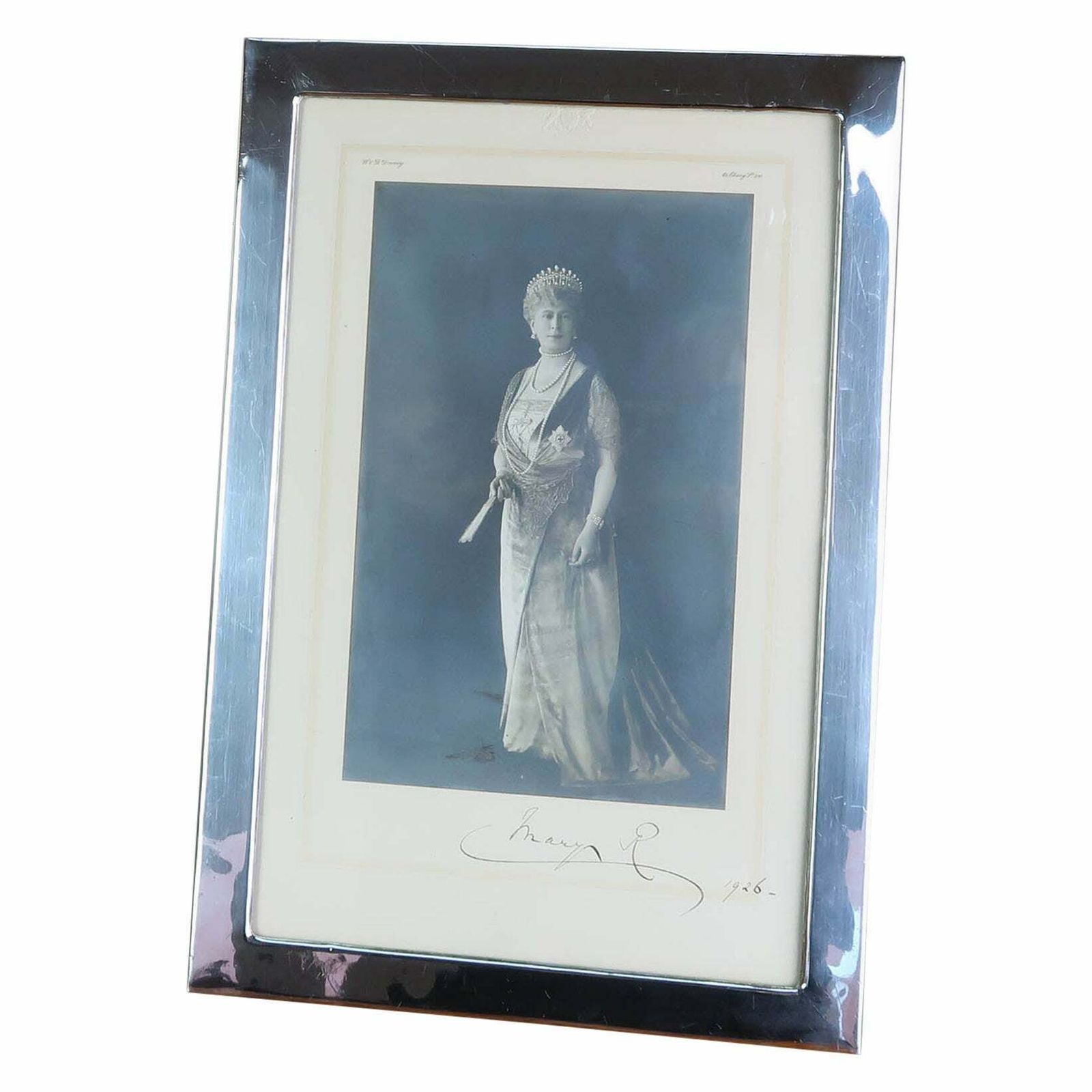 Large Art Deco Silver Plated Photograph Frame. English C.1925
