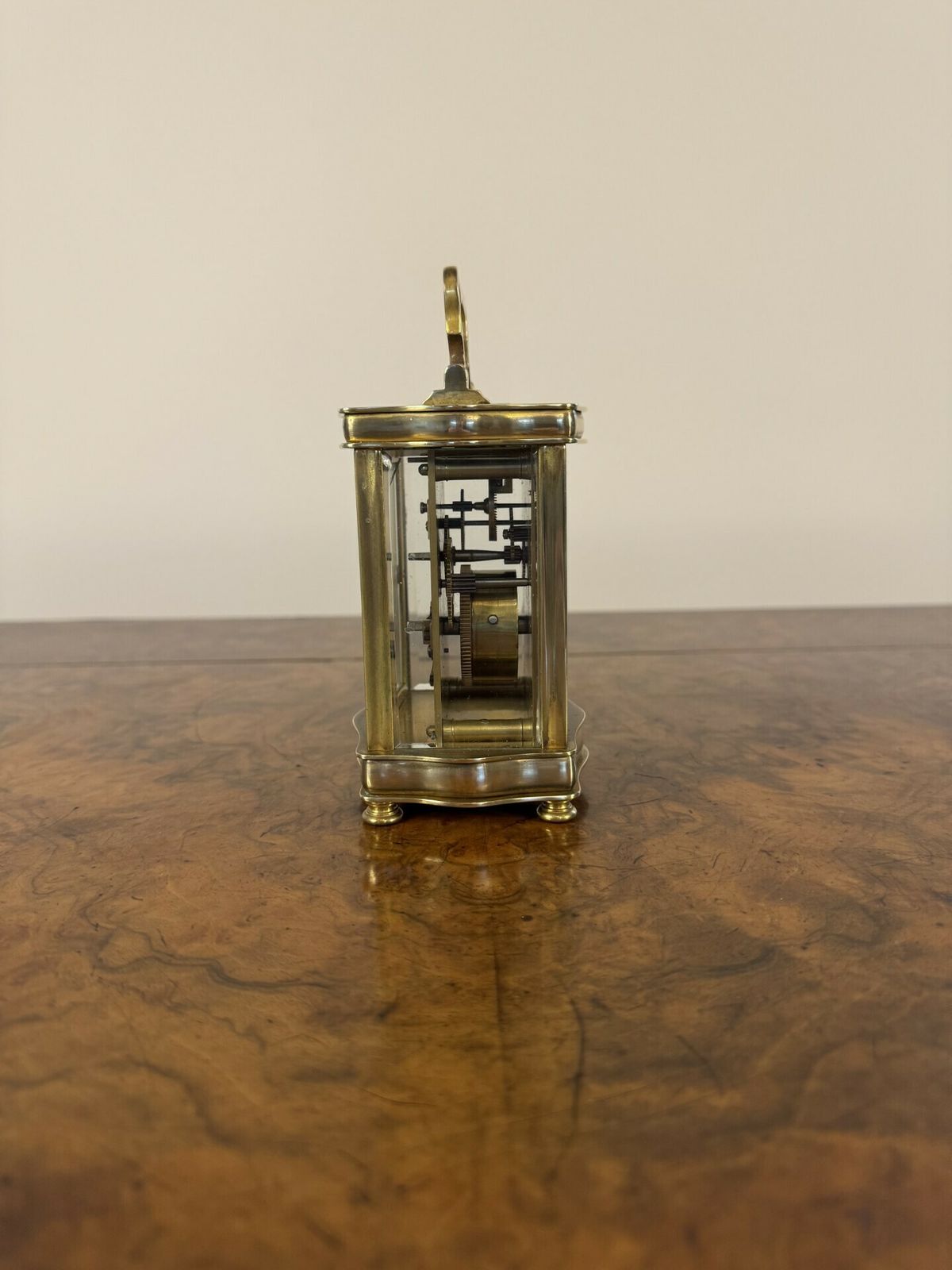 Stunning Quality Antique French Brass Carriage Clock photo for sale
