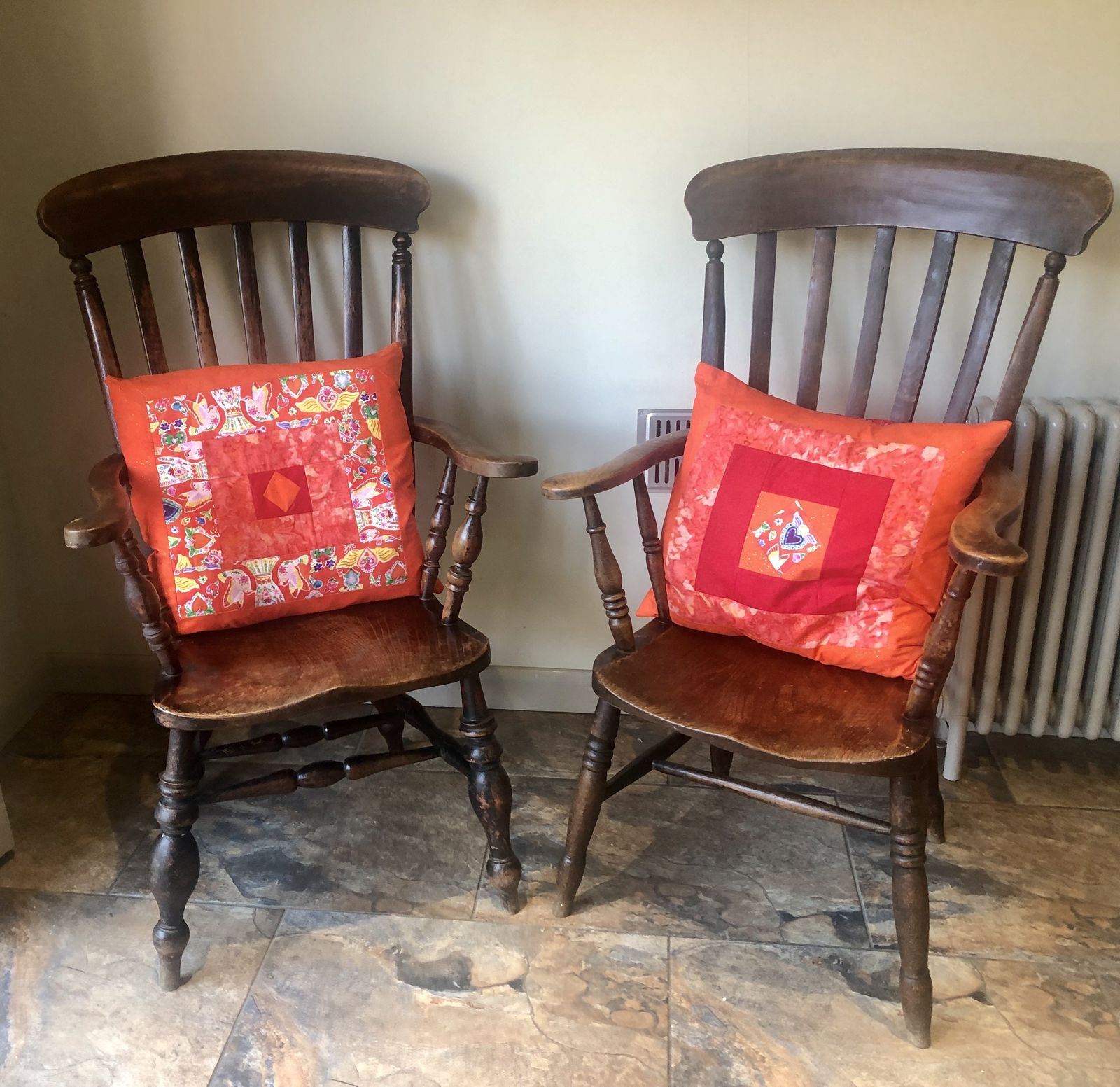 Two Windsor Farmhouse Armchairs   Granny And Grandad