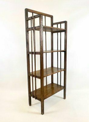 Art Nouveau Wooden Bookshelf, 1890s photo for sale