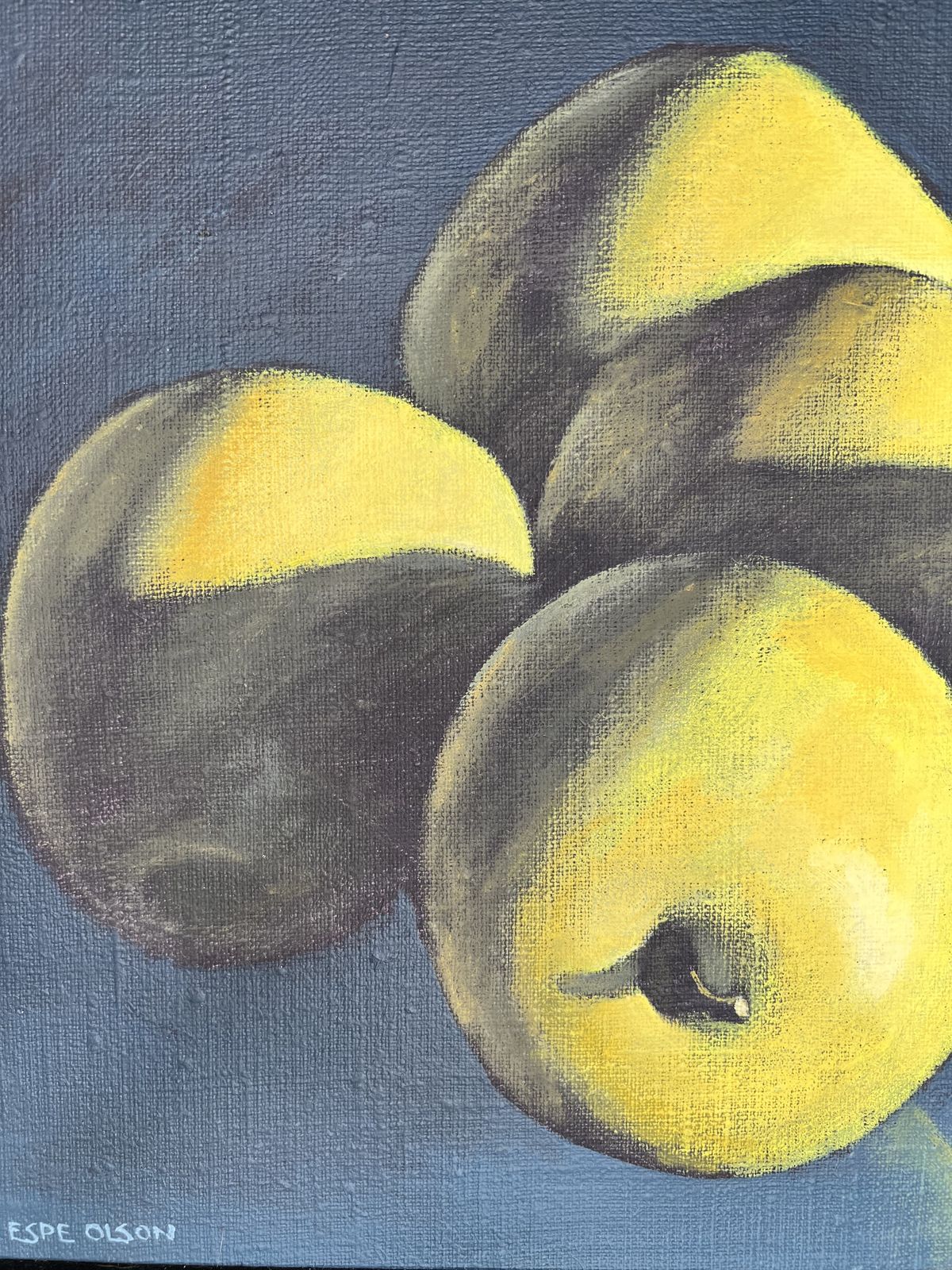 Golden Apples, Oil On Canvas Painting photo Art