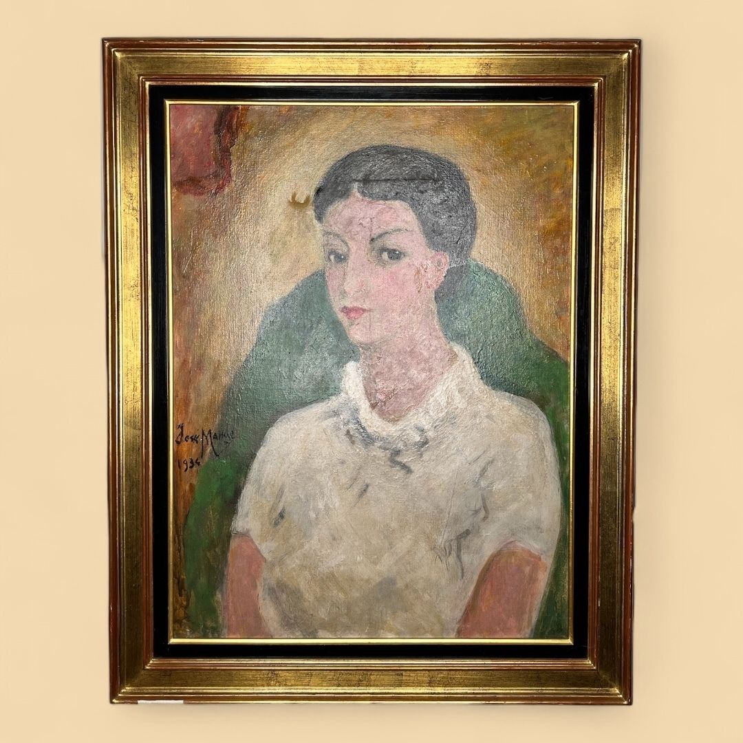 Portrait Of A Woman, Oil On Canvas Painting